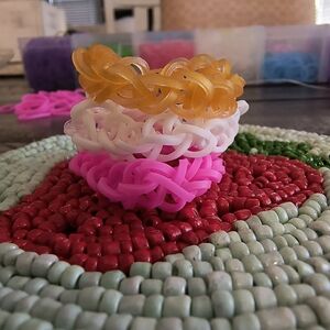 Handmade Barbie Themed Bracelets (Set Of 3) - 6 Inches